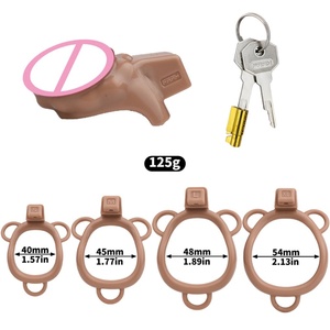 Jaula de Castidad Realista para Pene, Anillo de Castidad de Resina ABS en 4 Tamaños, Cinturón de Castidad, Herramientas Sexuales para Fetichismo y Adoración Femenina - Product Image 5