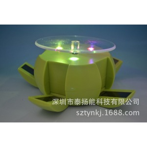 Solar Powered Drum Shaped Rotating <b>Display</b> Stand 10x10x6cm For Jewelry Mobile Phones Digital Products ABS Material - Product Image 1