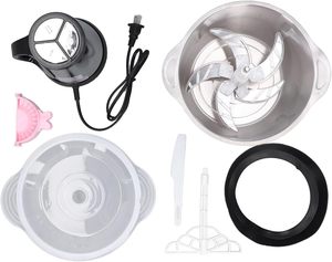 Procesador de Alimentos Multifunción, Picadora de Carne Eléctrica de Acero Inoxidable 2L/3L/5L, Motor de Cobre Puro, Apto para Coche y RV, para Uso Doméstico y Vegetales - Product Image 4