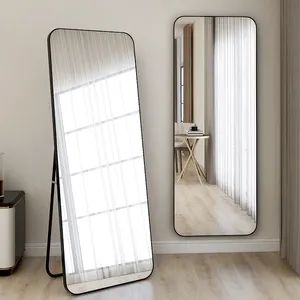 Moderner Stil Ganzkörperspiegel unzerbrechlicher Stehspiegel großer Dekor-Bodenspiegel für Wohnzimmer