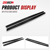 Extensions de jupes latérales ZESON en fibre de carbone sèche style MP pour BMW M3 F80 M4 F82 F83, paire gauche et droite, 2014-2018