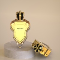 Flacon de parfum vide en verre de luxe élégant de qualité supérieure de 100 ml, design unique, personnalisable, Anding New Design