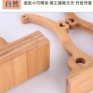 Creative bamboo fan stand, antique-style palace fan frame, wedding bridal fan stand, bamboo and wood Chinese folding fan frame - Product Image 3