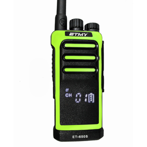 Radio portable analogique VHF UHF couleur ET-650S longue portée, talkie-walkie analogique amateur bidirectionnel avec écran LED - Product Image 1