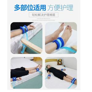 สายรัดทางการแพทย์สำหรับมือและเท้า ขนาดเดียว สีน้ำเงินรอยัล ระบายอากาศได้ดี สวมใส่สบาย สำหรับผู้สูงอายุที่นอนติดเตียง - Product Image 4