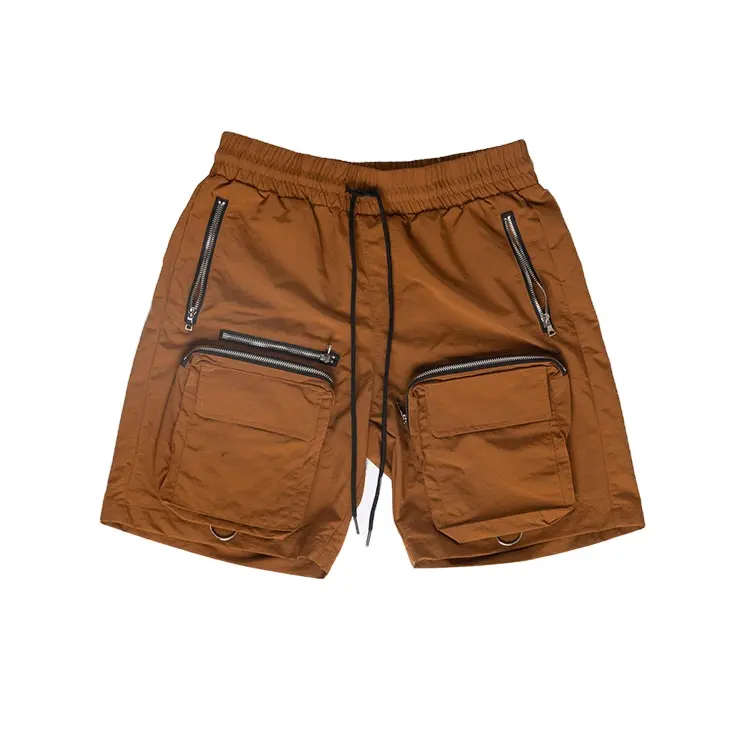 Men Clothing Brand Utility Cargo Heavy Nylon Multiple Pockets Shorts High Quality Tactical Out Door Brown Cargo Short Pants