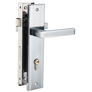 Khóa cửa chốt âm kiểu dáng thời trang & bền bỉ với tay nắm khóa và chìa khóa, phù hợp cho căn hộ và cửa nhà ở. - Product Image 1