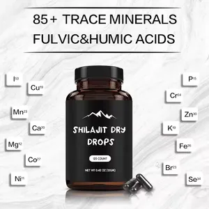 Private Label Pure Natural Himalayan Shilajit Extract Tablets Supplement Shilajit Capsule High Quality Shilajit Capsules