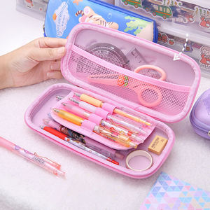 All'ingrosso <span class=keywords><strong>astuccio</strong></span> rosa di grande capacità per bambini ragazze carino 3D Cat PU EVA forniture per la scuola - Product Image 4