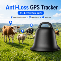 Mini Rastreador GPS Antipérdida, Compatible con WiFi, LBS, Beidou, Resistente al Agua IP67, para Mascotas, Perros, Gatos, Ganado, Ovejas, 4G