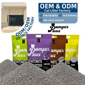 Litière pour chat en bentonite concassée Pamper Paws avec absorption supérieure et formule sans poussière - Product Image 1