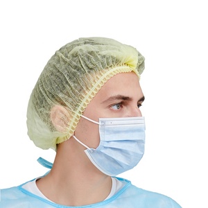 Vòng tóc trắng <span class=keywords><strong>Net</strong></span> cho thực phẩm nhà bếp hairnets màu xanh đàn hồi dùng một lần 21 inch đầu bếp cap hairnet vệ sinh mũ - Product Image 3