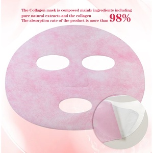 Pellicola di collagene viso solubile in acqua maschera di collagene per viso Full Face con pellicola protettiva rosa <span class=keywords><strong>Film</strong></span> di collagene solubile in acqua - Product Image 4