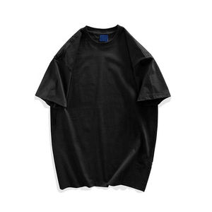 เสื้อยืดผ้าฝ้ายโอเวอร์ไซส์สำหรับผู้ชายเสื้อโอเวอร์ไซส์เปิดไหล่ว่างทำจากผ้าฝ้าย100% ตามสั่ง - Product Image 2