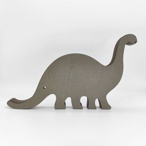 Uionen Hand Carved Forest Animal Wooden Craft Dinosaur Figurine Home Office Desktop Decorative <b>Ornament</b> - Product Image 6