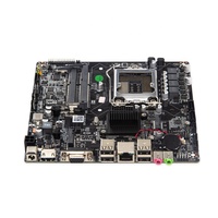 Placa Base OEM Mini ITX H61 para Computadora Todo en Uno, 128 GB RAM DDR3, 2ª/3ª Generación LGA1155, PC de Escritorio Personalizado para CPU I5 Máximo