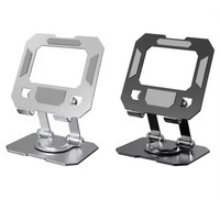 Support d'ordinateur portable rotatif à 360° pour bureau, réglable en hauteur, pivotant, ergonomique, pliable, pour ordinateur portable et notebook