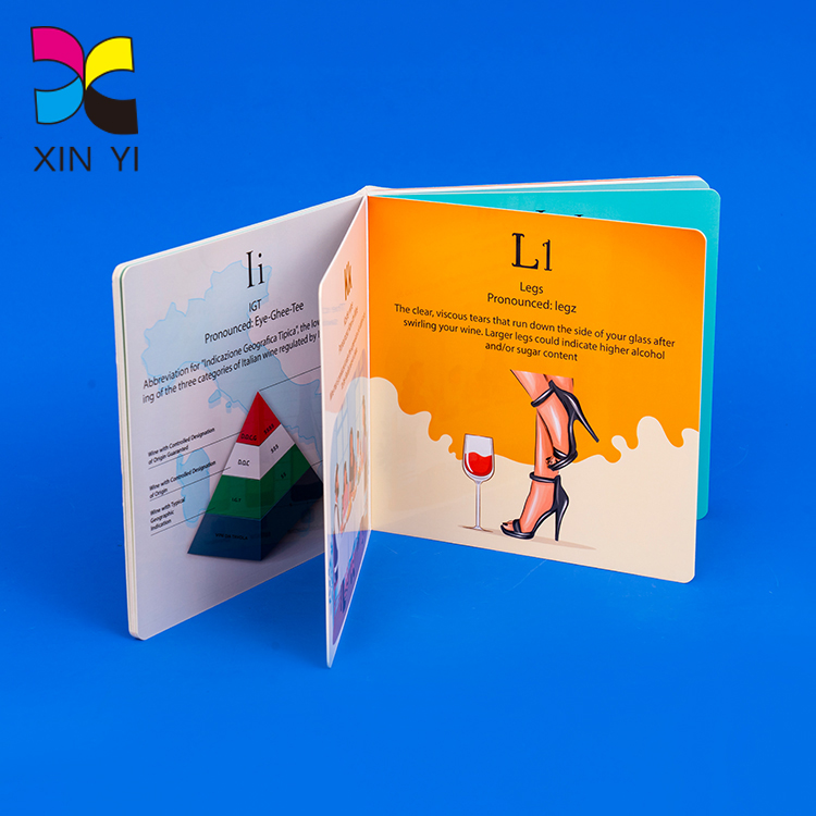 Guangzhou factory custom hardback baby board book printing for kids