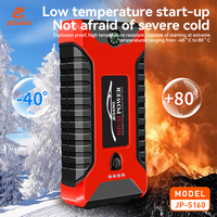 JP-S160 20000mAh Jump Starter Mobil dengan Kompresor Udara 600A Peak 12V Pengisi Daya Baterai 4 USB Power Bank Toolkit dengan Kotak