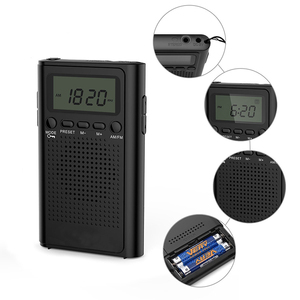 Pas cher portable am/<span class=keywords><strong>fm</strong></span> mini radio numérique avec horloge - Product Image 3