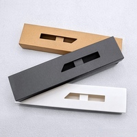Cajas de Embalaje Rectangulares para Bolígrafos, Reutilizables, Personalizables, con Ventana, Diseño Plegable, Recubrimiento UV, Tendencia de Moda