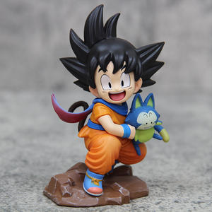 Exquisita Figura Coleccionable de Son Goku de DBZ en su Clásico Traje Naranja con Muñeco de Gato en Base de <span class=keywords><strong>Roca</strong></span> para Colección de Fans de DBZ - Product Image 6