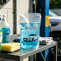 Pochette à bec verseur thermoscellée sur mesure, étanche, pour liquides, idéale pour le lave-glace et les nettoyants multi-usages