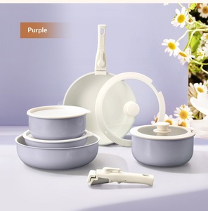 Juego de Utensilios de Cocina Más Vendido con Mango Desmontable, Sartén <span class=keywords><strong>Antiadherente</strong></span> y Olla para Sopa, Apto para Horno y Cocinas de Inducción - Product Image 4