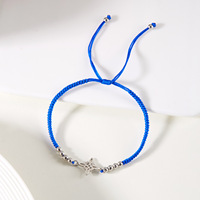 Bracelet tressé transfrontalier en acier inoxydable découpe Simple Bracelet à cordes rouges réglables pour femmes traduction Baidu