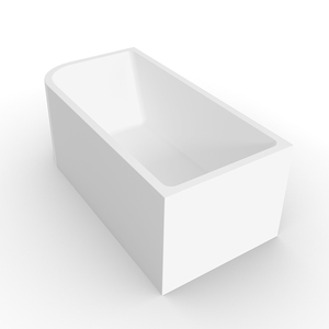Bañera Rectangular Independiente de Acrílico Blanco de Lujo, Incluye Desagüe, Diseño Moderno y Duradero, para Baño de Hotel - Product Image 3