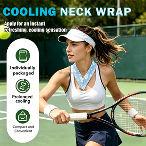 Soporte personalizado nuevo diseño usable verano cuello enfriamiento autoenfriamiento hidrogel Gel cuello envoltura para hacer que <span class=keywords><strong>el</strong></span> cuerpo se sienta fresco - Product Image 1