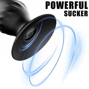 Kablosuz uzaktan kumanda titreşimli erkek prostat masaj aleti silikon <span class=keywords><strong>Anal</strong></span> vibratör popo fiş vantuz ile erkekler için seks oyuncak - Product Image 5