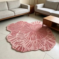 Tapis à rayures de forme irrégulière pour salon et chambre, aspect cachemire, nouveau, luxe léger, imperméable et antidérapant