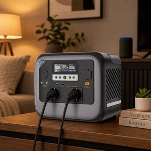 สถานีไฟฟ้าพกพา 700W เครื่องกำเนิดพลังงานแสงอาทิตย์ ช่องเสียบ AC คู่ USB-C PD 3.0 ไฟ LED สำหรับตั้งแคมป์ บ้าน และกิจกรรมกลางแจ้ง - Product Image 3