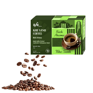 La mejor calidad Khe Sanh café instantáneo rico aroma versátil clásico café instantáneo tostado oscuro etiqueta personalizada hecha en Vietnam - Product Image 1