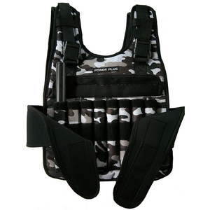 Gilet lesté réglable en fer pour la production industrielle, plaque ronde en acier de 15 kg, chemise de musculation, course à pied, fabriqué en nylon - Product Image 4