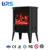 Cheminée électrique de style européen avec flamme simulée 3D, chauffage domestique économe en énergie 1500-2000W, portée 11-20m, protection contre la surchauffe