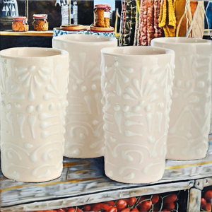 Vasos de Chupito de Cerámica Talavera Hechos a Mano para Tequila, Diseño Clásico de <span class=keywords><strong>Caballito</strong></span>, para Fiestas, Aptos para Microondas y Lavavajillas - Product Image 2
