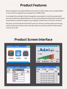 Detector de seguimiento GPS para coche de <span class=keywords><strong>10</strong></span> Mhz a 6 Ghz 996pro contrainteligencia cámara oculta dispositivo espía Detector alarmas personales - Product Image 4