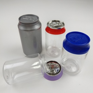 チャイルドプルーフプラスチックPETジャー蓋1/8 8th 3.5g 7g 14gスミプルーフソーダ缶食品保存用ハーブタバコ食用缶 - Product Image 2