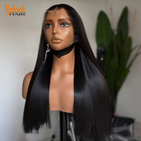 Proveedor Mayorista de Pelucas de Cabello Natural Vietnamita de Alta Calidad, Pelucas con Frente de Encaje HD, Lisas, sin Pegamento, para Mujeres Negras