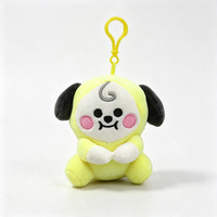 Peluche créative transfrontalière de 4 pouces, motifs lapin, chiot, koala, groupe de jeunes célébrités coréennes, pour centre commercial et machine à griffes
