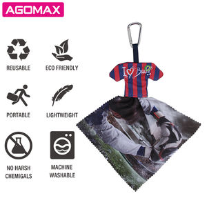 Chiffon de nettoyage en microfibre portable de belle conception pour lunettes avec produit d'entretien de lunettes de poche à fond ouvert - Product Image 3