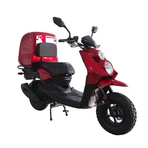 50CCモペットレストラン中国工場卸売食品配送ガスオートバイスクーター大きなトランク付き