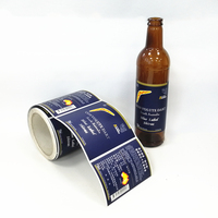 Etiquetas Personalizadas para Vino y Bebidas, Etiquetas para Botellas de Cerveza, Café y Condimentos con Estampado en Caliente con Lámina Plateada