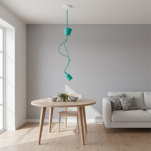Lampada a sospensione in silicone turchese (GSC 1080019) - Product Image 3