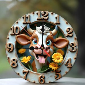 Orologio in legno da 10 pollici che utilizza l'ombra di un gnomone per indicare l'ora - Product Image 2