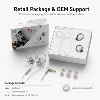 Auriculares con cable OEM personalizados, híbridos con armadura dinámica, interfaz de 3,5 mm, auriculares HiFi para música, cable intercambiable, molde privado