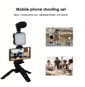 Trépied AY49 Support de Téléphone Mini Microphone Lumière d'Appoint LED Télécommande pour TikTok Live Stream Vidéo YouTube - Product Image 6