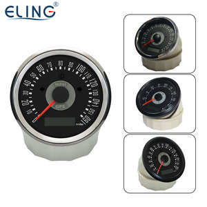 ELING 85mm (3 3/8 '') velocímetro GPS odómetro 150 <span class=keywords><strong>160</strong></span> <span class=keywords><strong>MPH</strong></span> 200 <span class=keywords><strong>km</strong></span>/h para barco Auto Racing motocicleta 12 voltios 24V con señales de giro - Product Image 3